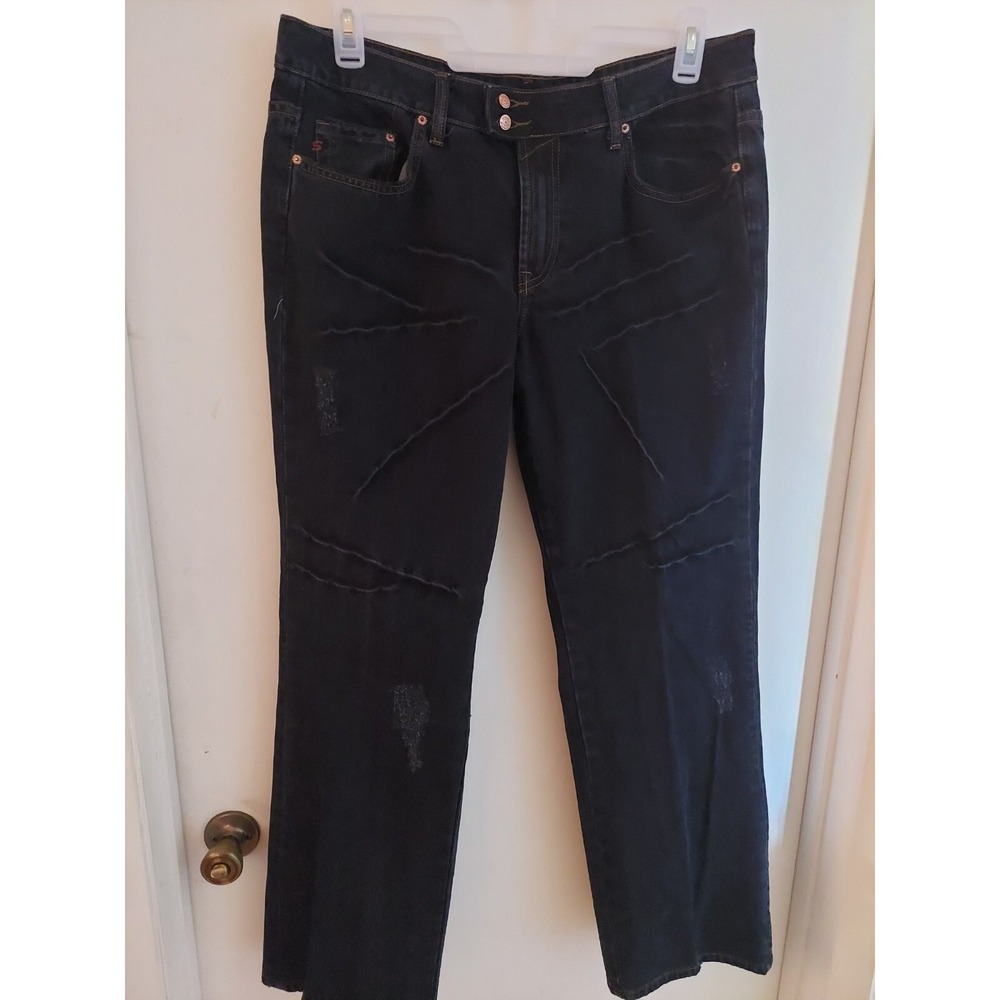 Seven For All Mankind Women's Distressed Jeans‎ Blue Size 18